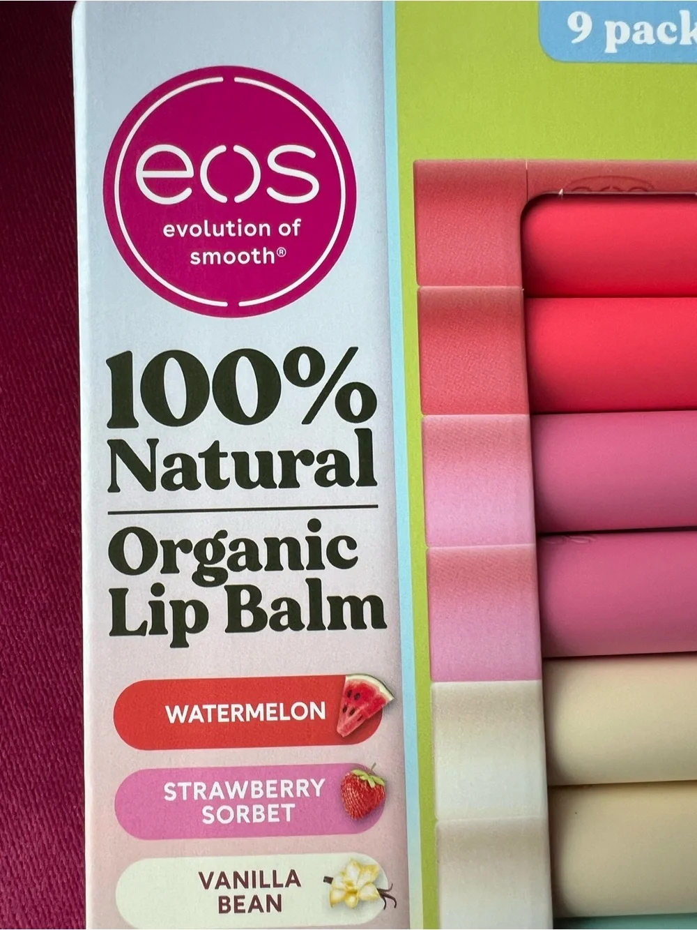 🆕 eos 9 pack set Lip Balm Treatment Organic Soothing Moisturizer cruelty free
